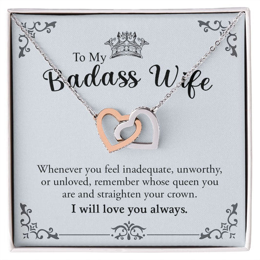 My Badass Wife | Most caring - Interlocking Hearts necklace