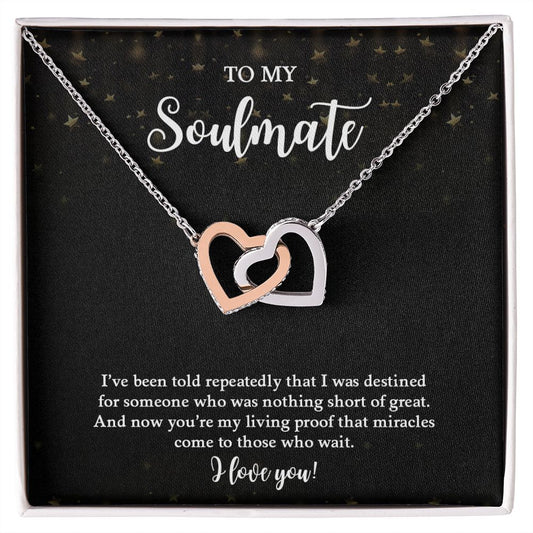 My Soulmate | Forever yours - Interlocking Hearts necklace
